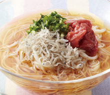 梅じゃこそうめん