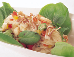 Somen Salad with Seafood and Summer Vegetables