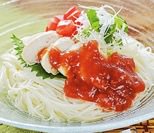 鶏肉のサラダそうめん梅肉風味